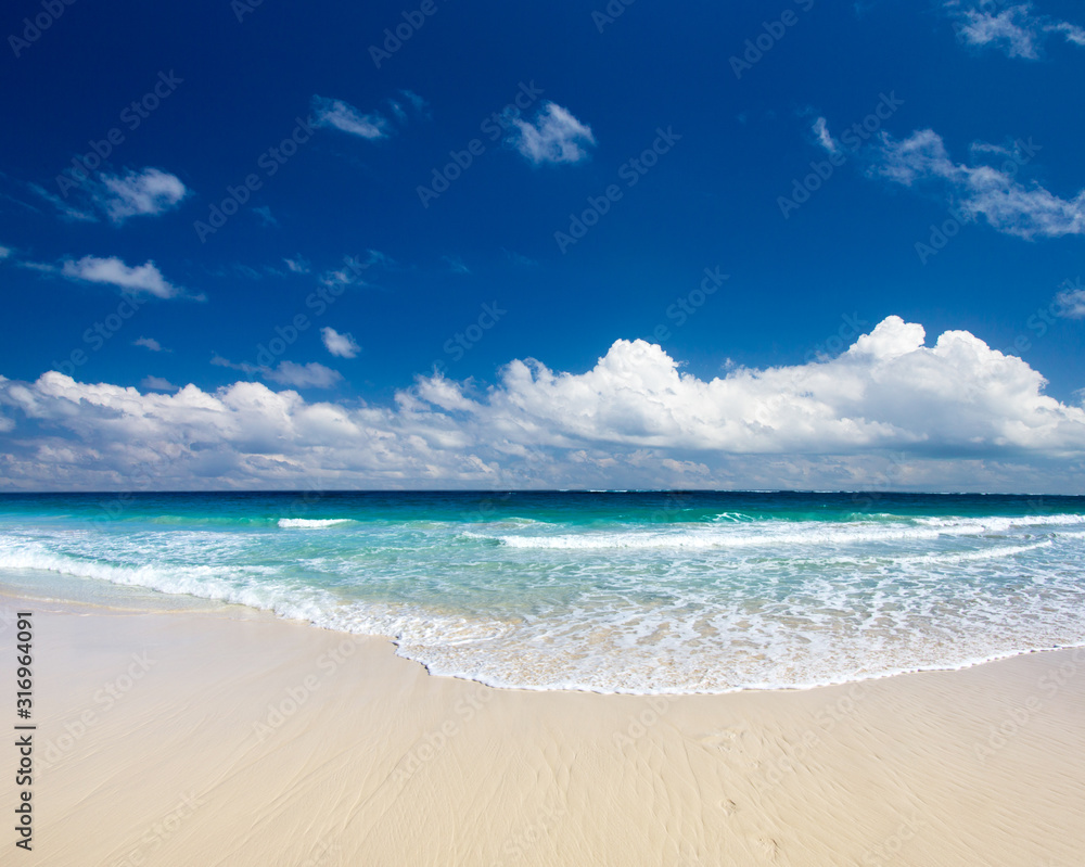 Beach and beautiful tropical sea. tropical beach in Maldives Beach and beautiful tropical sea. tropical beach in Maldives