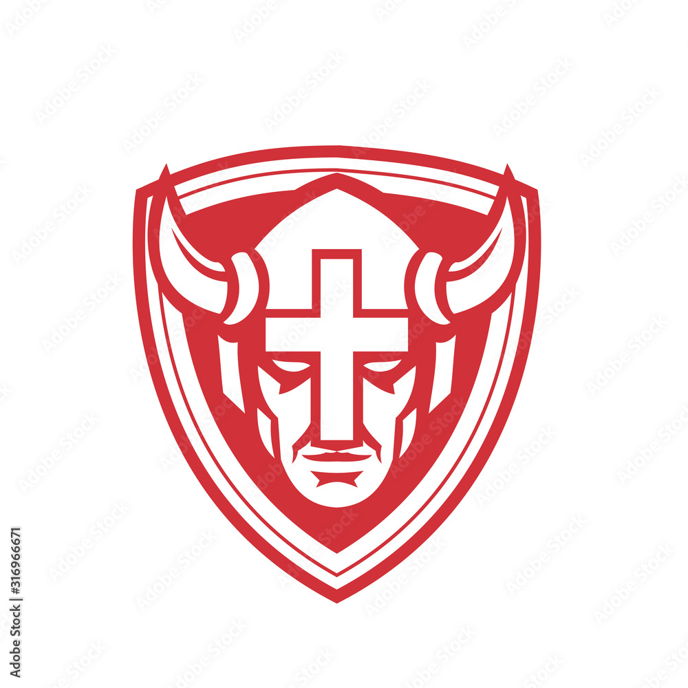 Christian Viking Shield Mascot Christian Viking Shield Mascot