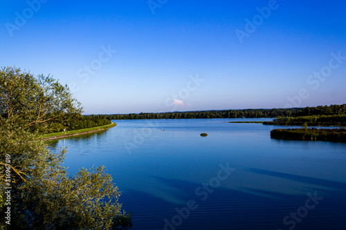 Foto Aussicht auf den unteren Inn im Vogelschutzgebiet Ering Niederbayern