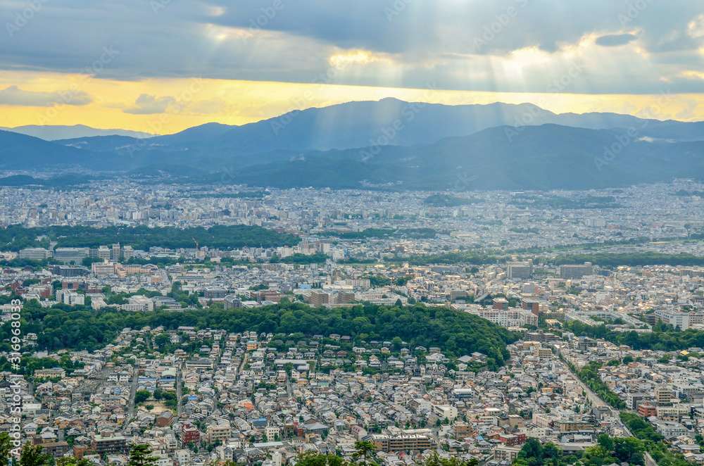 京都　大文字山からの眺め
