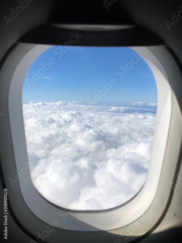 View from window of an airplane