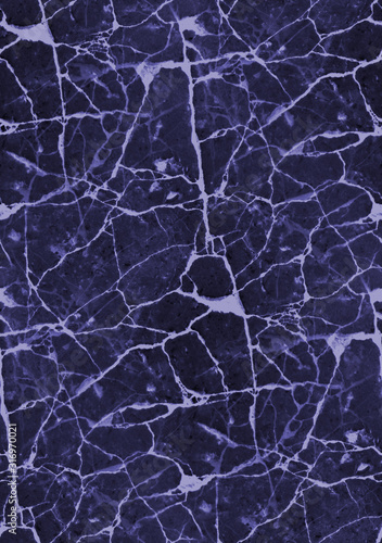 Blue marble texture. Abstract seamless background.