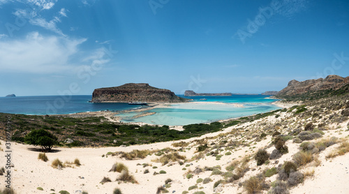A day on the cruise ship to balos lagoon and Gramvousa island setting sail fron chania on the greek island of crete