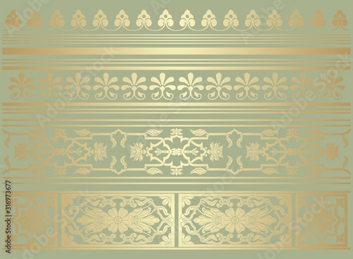 paisley floral pattern, textile , Rajasthan, royal India	