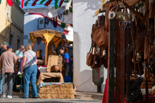 people shopping in medieval festival © Mauro Rodrigues