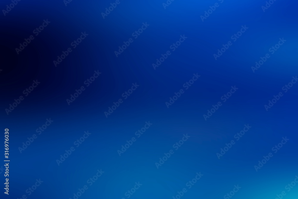 Fototapeta premium blue gradient background, abstract illustration of deep water 
