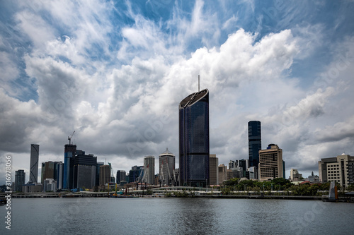 Brisbane cityscape in the capital of Queensland Australia