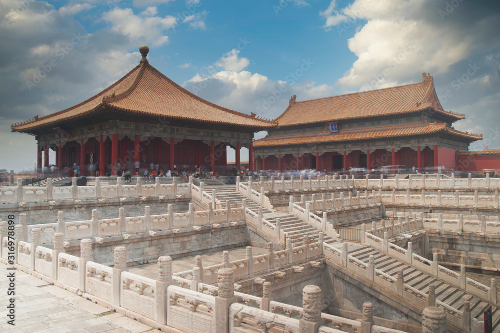 exterior of the Forbidden City in Beijing. exterior of the Forbidden City in Beijing.