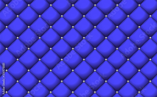 Vector abstract upholstery blue leather texture sofa background