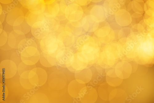 Beautiful bokeh background for golden card and invitation