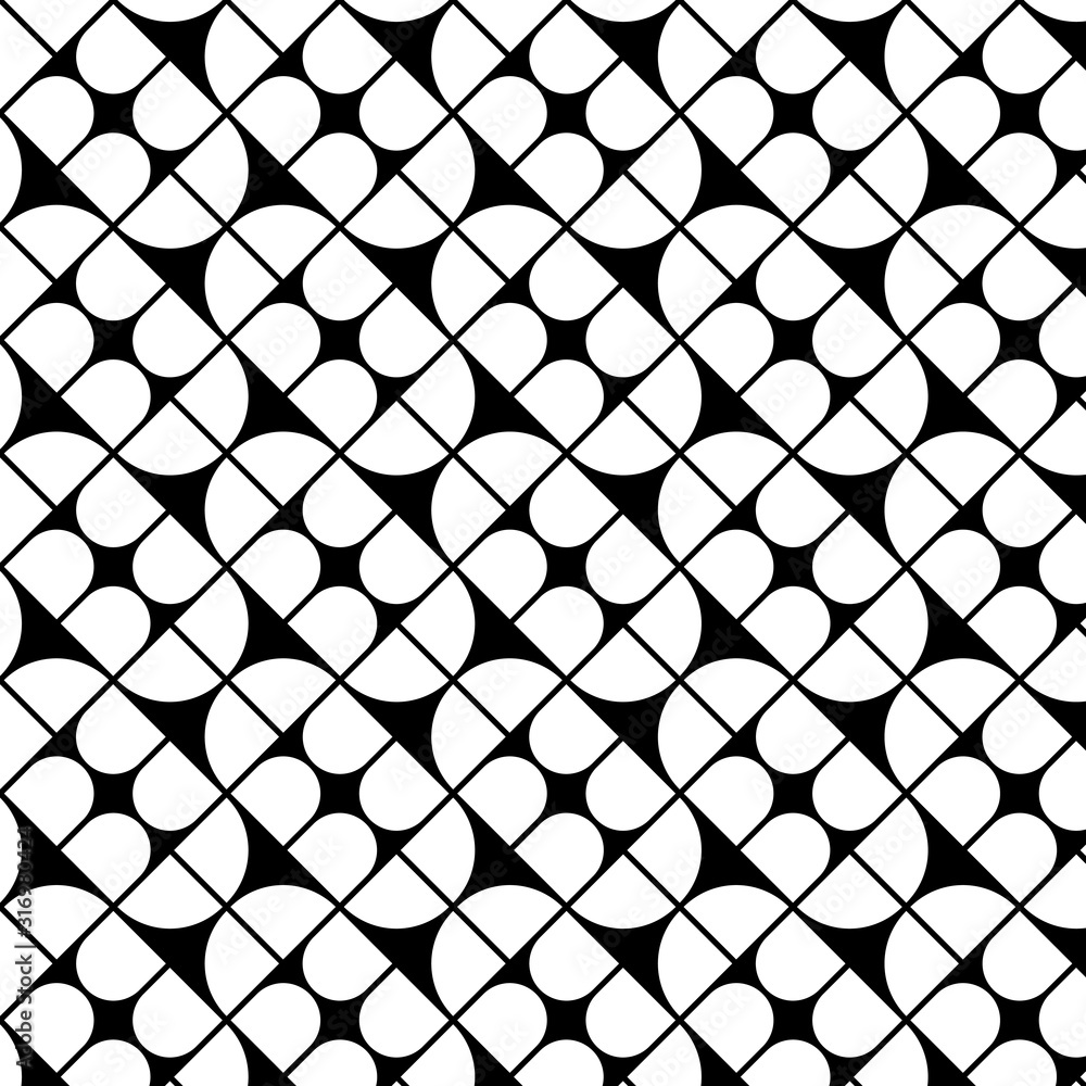 Fototapeta premium Modern trendy seamless geometric pattern.