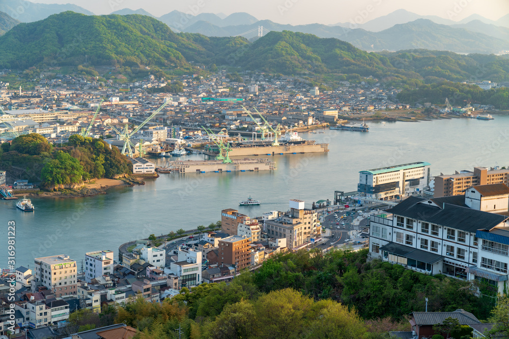 Naklejka premium 尾道遠景