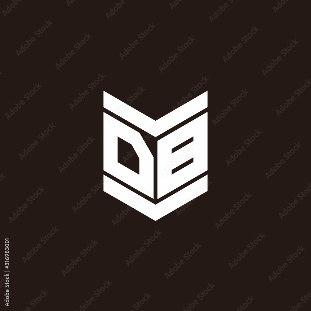 Logo alphabet monogram with emblem style Logo alphabet monogram with emblem style