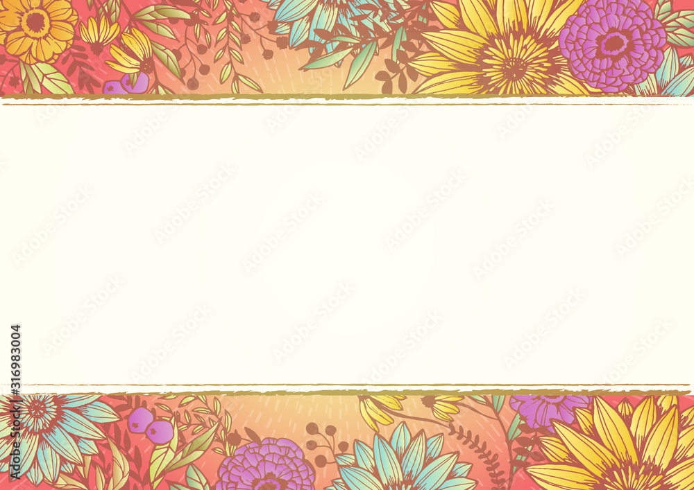 レトロな花柄の背景素材 ポップ 手書きイラスト 赤 オレンジ Stock Illustration Adobe Stock レトロな花柄の背景素材 ポップ 手書きイラスト 赤 オレンジ Stock Illustration Adobe Stock
