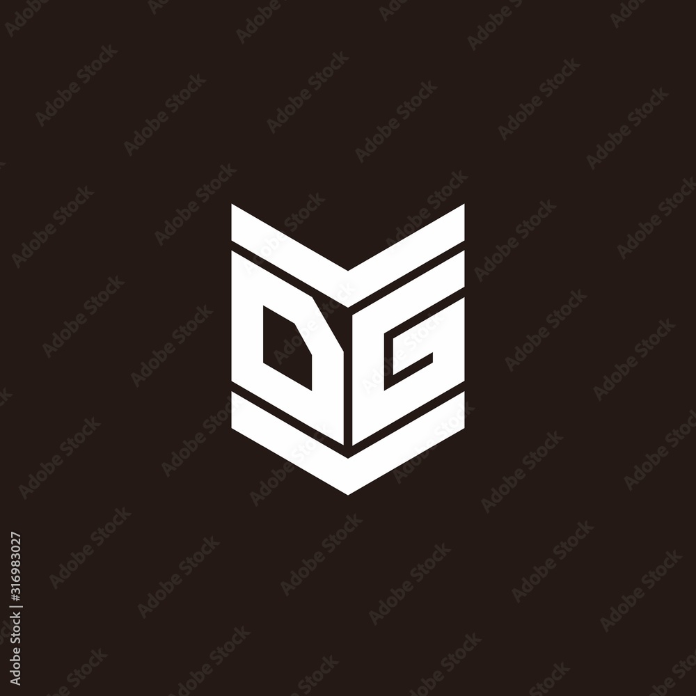 Logo alphabet monogram with emblem style Logo alphabet monogram with emblem style
