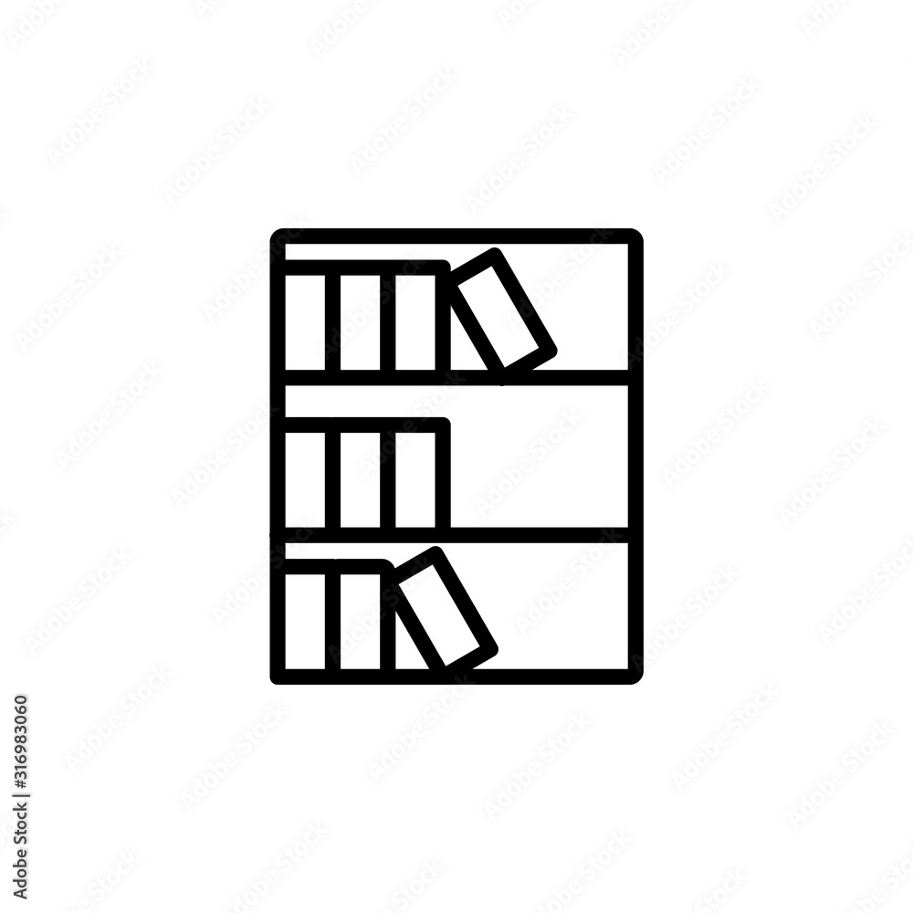 library icon design line style. Perfect for application, web, logo and presentation template library icon design line style. Perfect for application, web, logo and presentation template