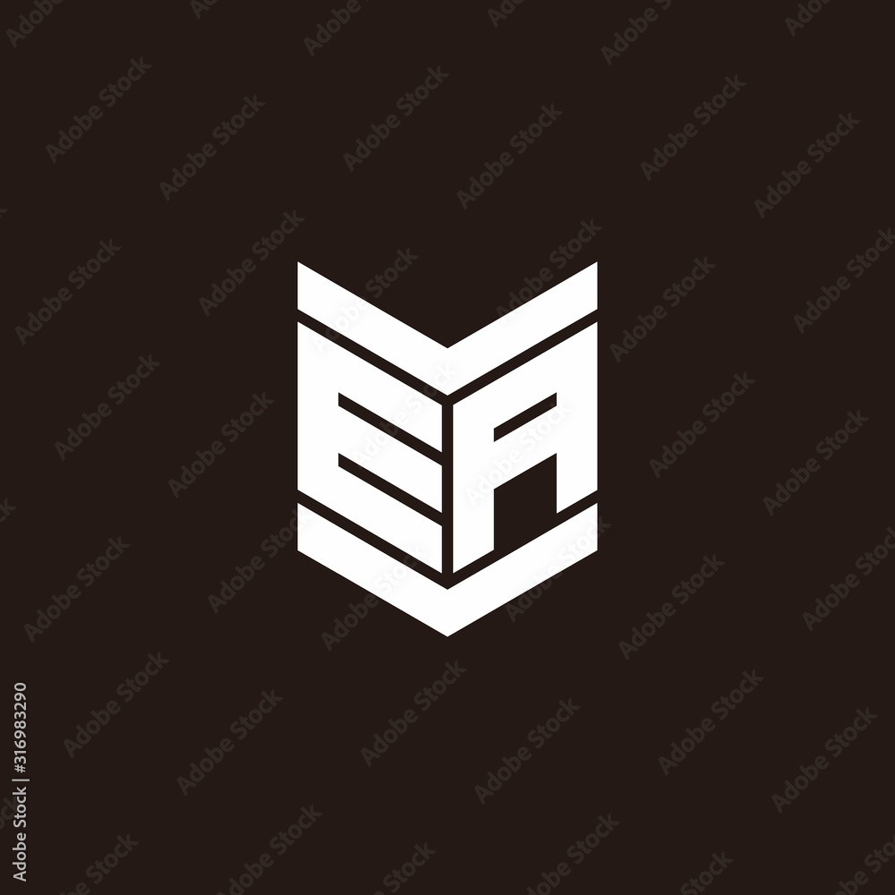 Logo alphabet monogram with emblem style Logo alphabet monogram with emblem style