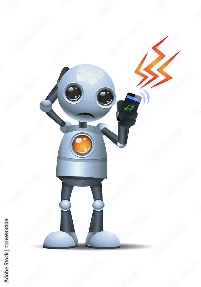 robot with board robot with board
