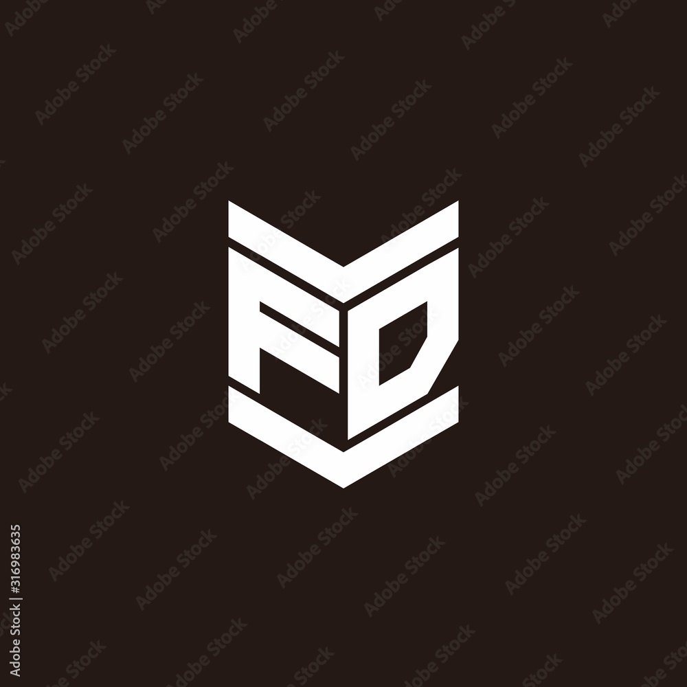 Logo alphabet monogram with emblem style Logo alphabet monogram with emblem style