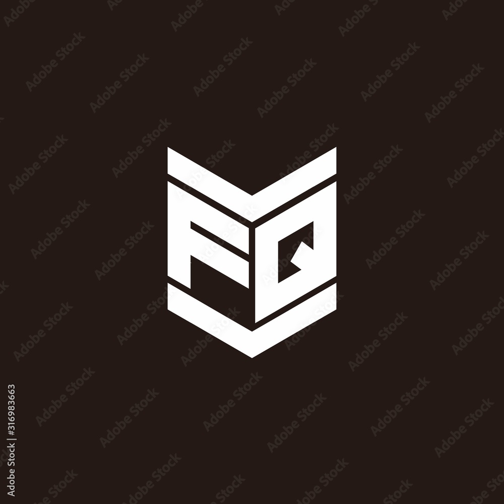 Logo alphabet monogram with emblem style Logo alphabet monogram with emblem style