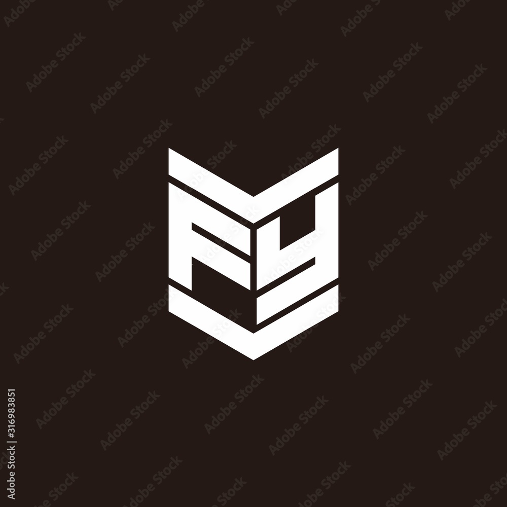 Logo alphabet monogram with emblem style Logo alphabet monogram with emblem style