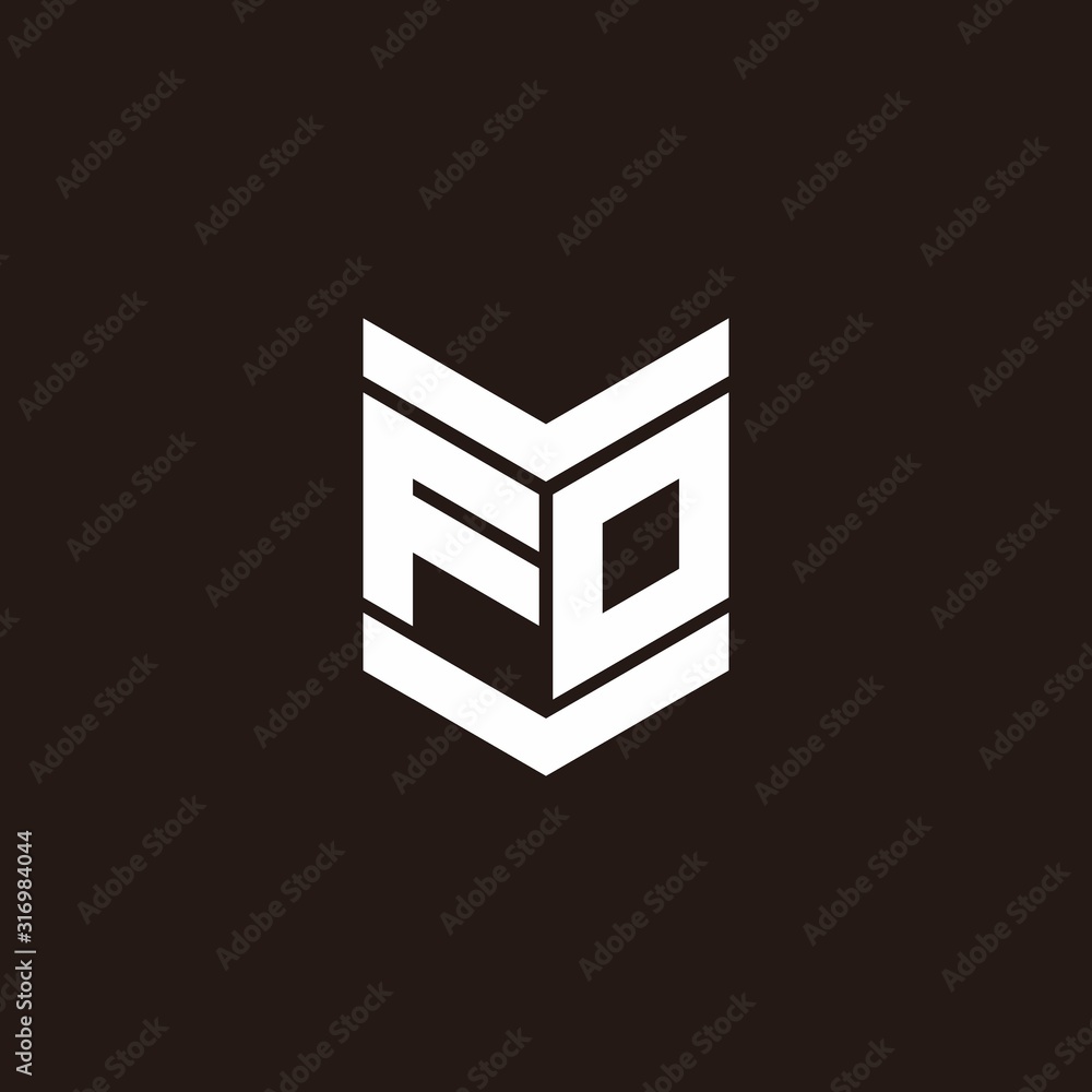 Logo alphabet monogram with emblem style Logo alphabet monogram with emblem style