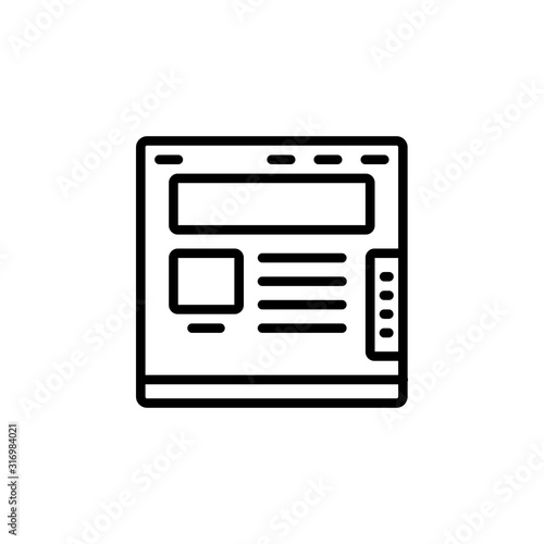 web mode icon design line style. Perfect for application, web, logo and presentation template