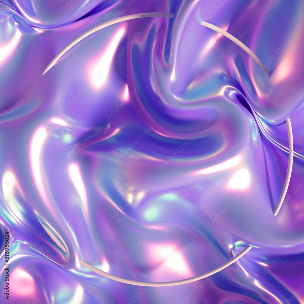 Fototapeta premium Luxury drapery fabric. 3d illustration, 3d rendering.