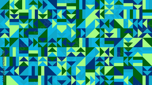 Mosaic pattern desktop background - abstract colorful vector design