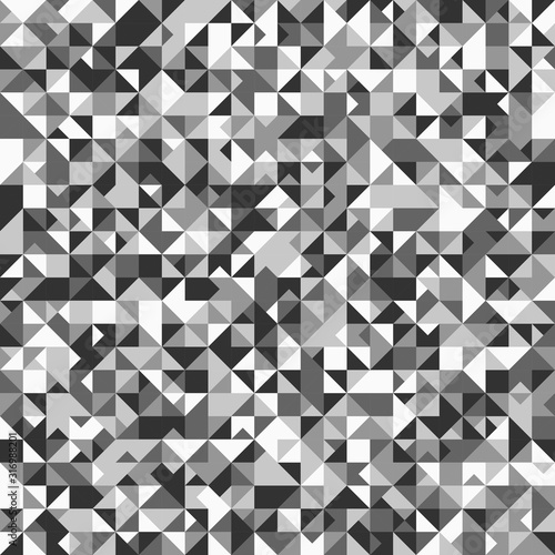 Polygonal geometrical triangle pattern background - gray vector design