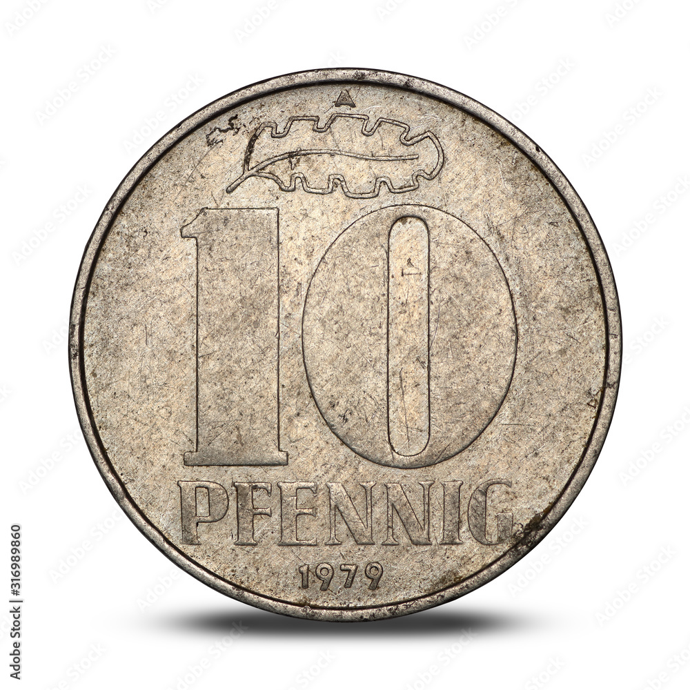 Fotografie German ten pfennig from 1979