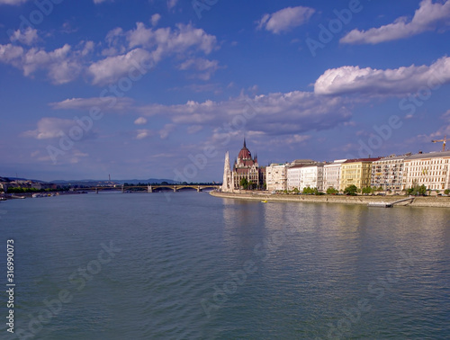 Danube river in Budapest  Hungary