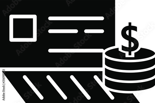 bankbook icon, vector