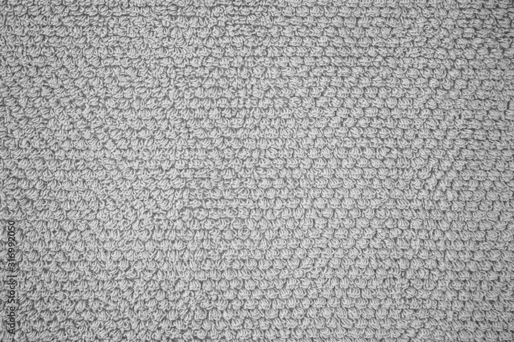 Structure of gray terry fabric. Terry cloth close up photo. Structure of gray terry fabric. Terry cloth close up photo.