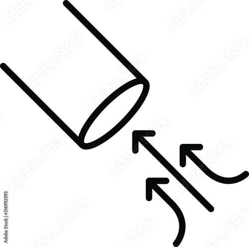 suction icon, vector