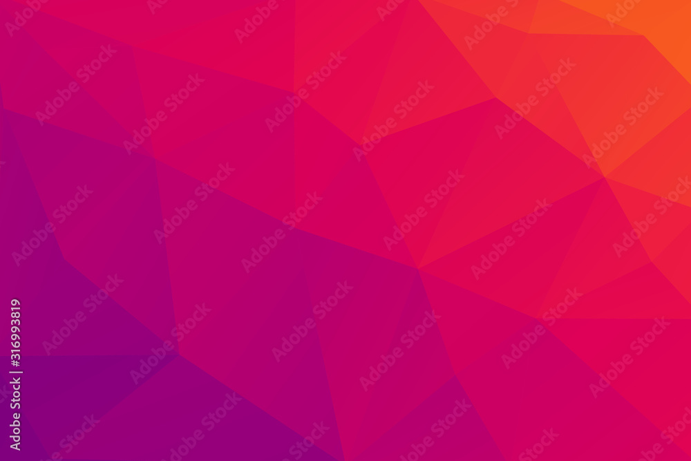 Low Poly Fuchsia Color background made from Triangle Shapes. Gradient goes from red to purple. Could be used as wallpaper Low Poly Fuchsia Color background made from Triangle Shapes. Gradient goes from red to purple. Could be used as wallpaper