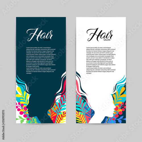 beauty salon template card