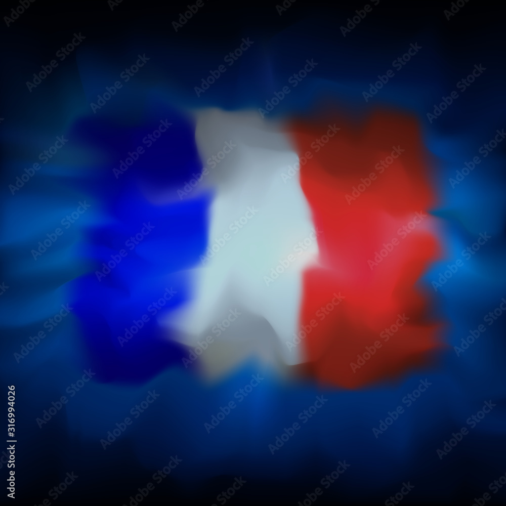 Flag of France. Vector Drawing Sign Stock Vector - Illustration of  celebration, national: 250497707