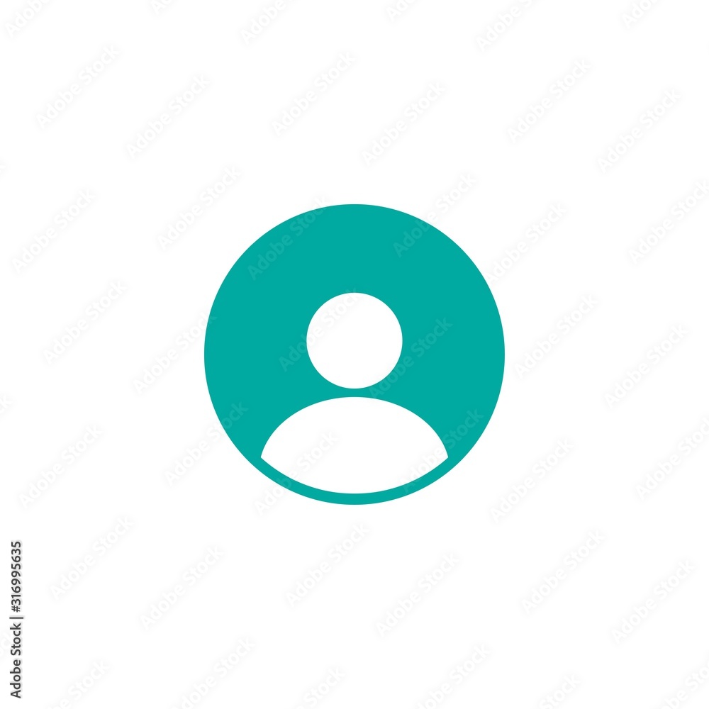 flat icon of human figure in blue circle. Avatar isolated on white. Vector illustration. flat icon of human figure in blue circle. Avatar isolated on white. Vector illustration.