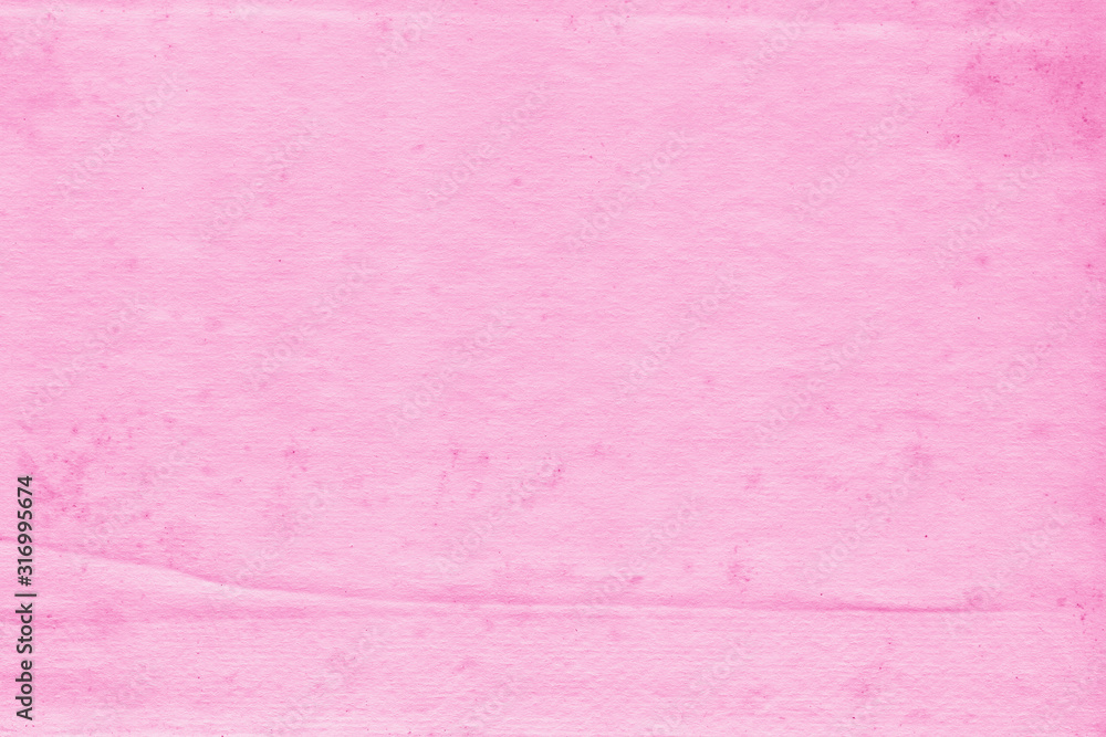 Fototapeta premium Cardboard pink abstract pattern texture close-up. Retro old paper background. Grunge concrete wall. Vintage blank wallpaper.