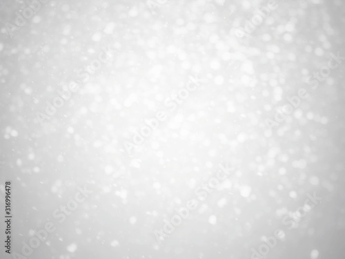 Bokeh background with snowflakes