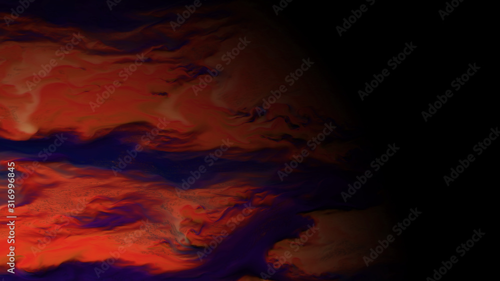 abstract background of spots and waves red-blue abstract background of spots and waves red-blue