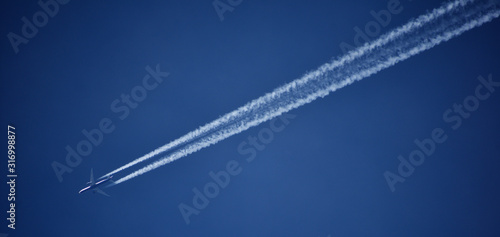 airplane in the sky photo
