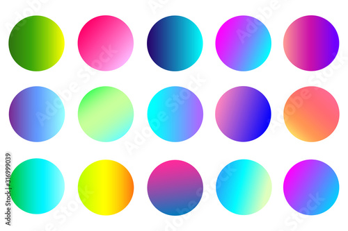 gradient sphere button