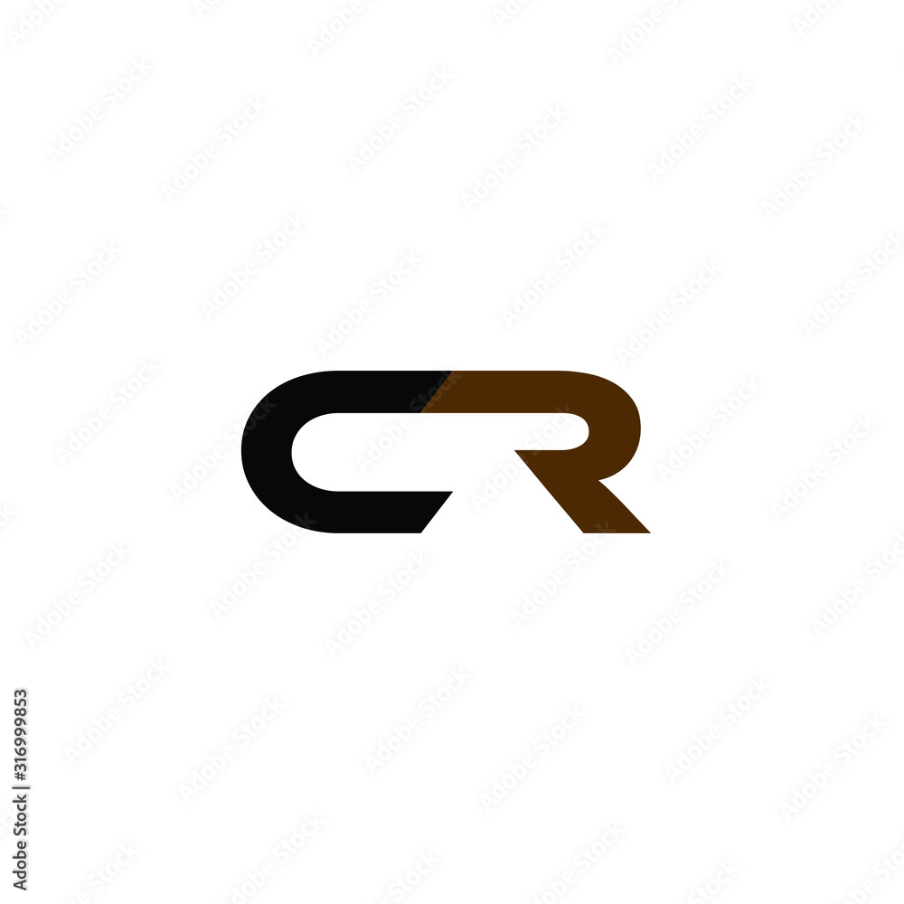 CR letter logo design in white background CR letter logo design in white background