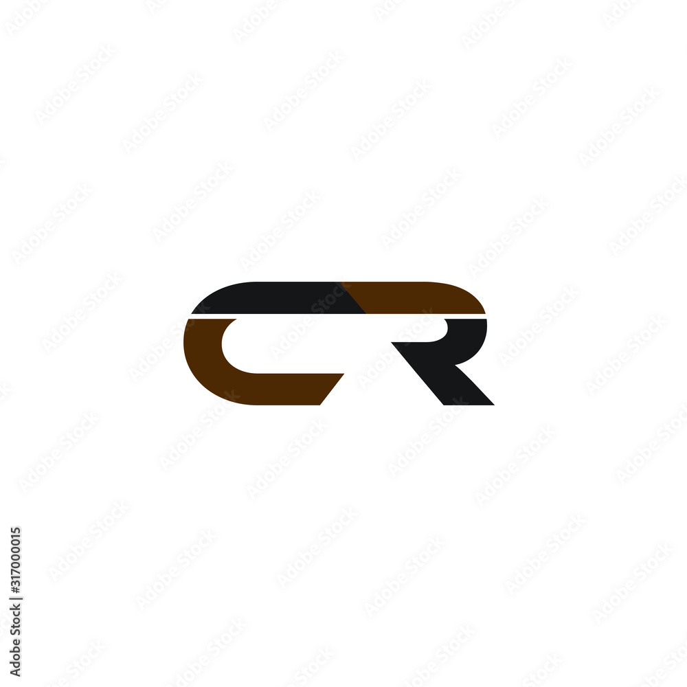 CR letter logo design in white background CR letter logo design in white background