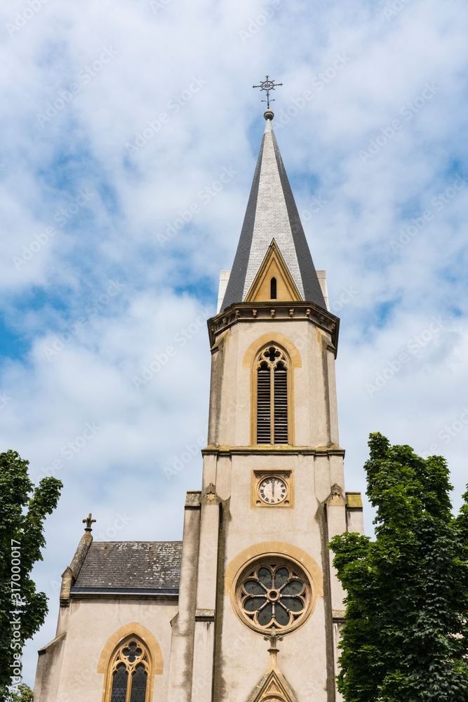 Obraz premium Eglise Protestante Reformee, Church in Thionville, France