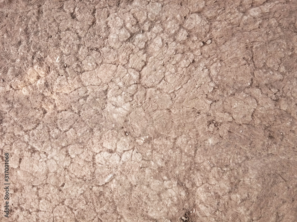 The ground has cracks in the top view for the background The ground has cracks in the top view for the background