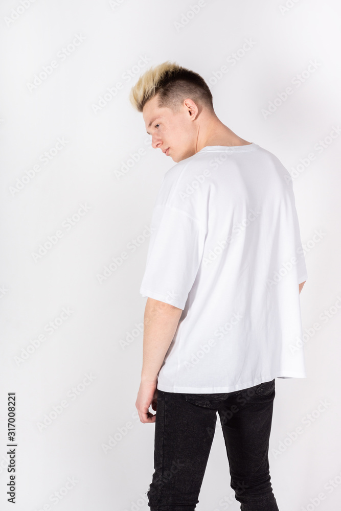 The man in the t-shirt The man in the t-shirt