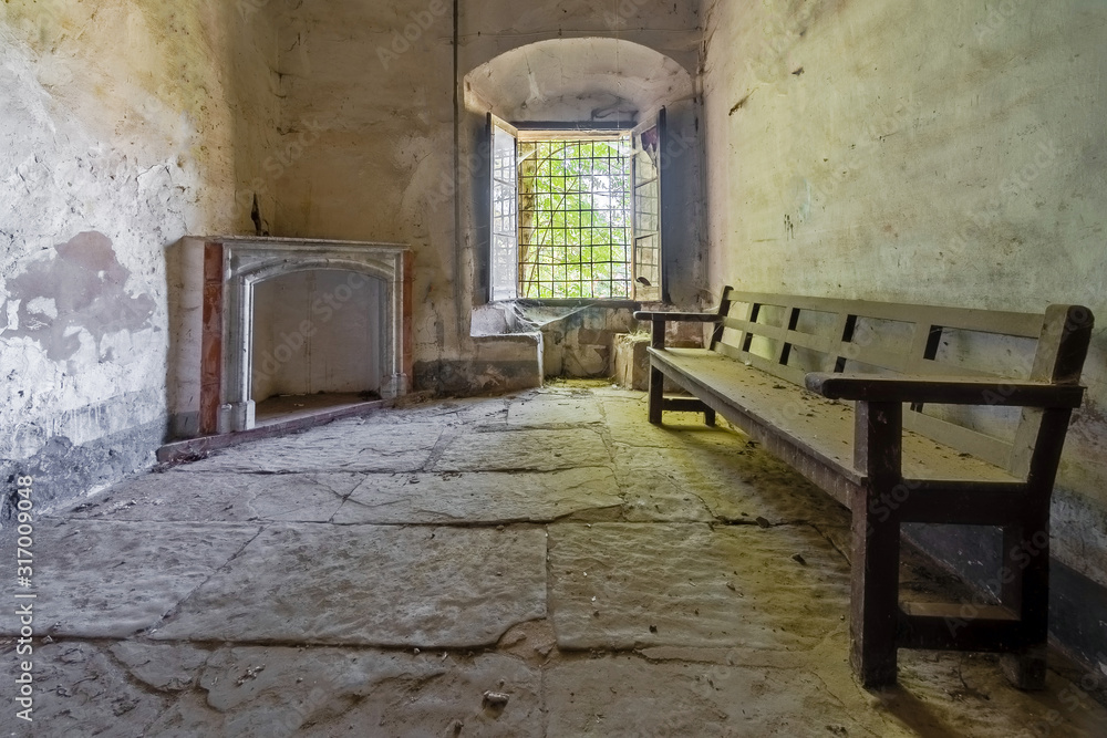 Interior of an abandoned castle Interior of an abandoned castle